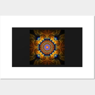 Golden mandala Posters and Art